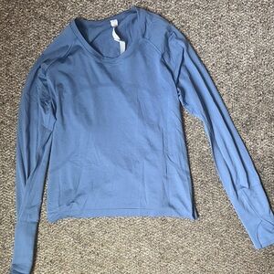 Lululemon Swiftly Tech Long-Sleeve Crewneck Top - Dusty Blue